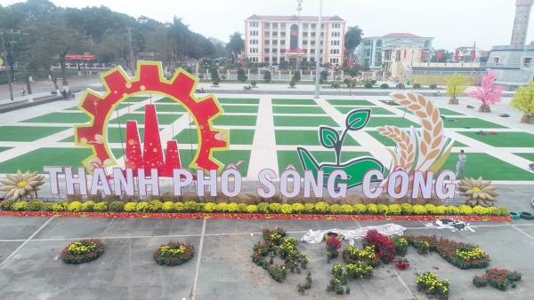 Thành phố Sông Công Công được công nhận là đô thị loại II