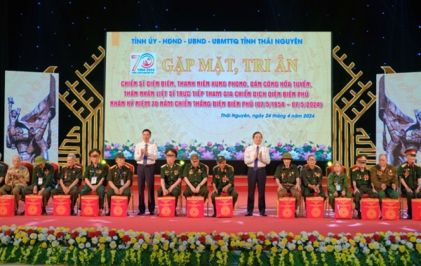 Gặp mặt, tri ân chiến sĩ Điện Biên, TNXP, dân công hỏa tuyến, thân nhân liệt sĩ trực tiếp tham gia Chiến dịch Điện Biên Phủ