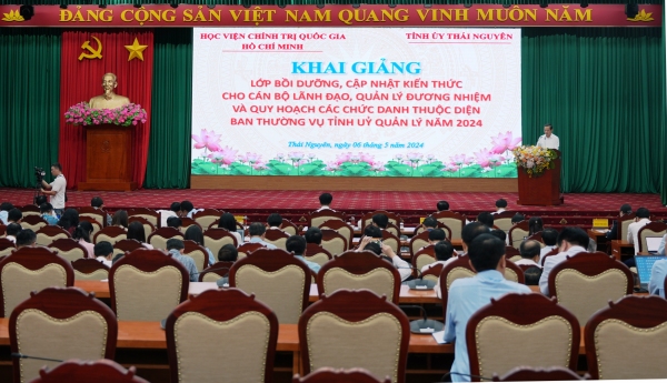 Thái Nguyên: Bồi dưỡng, cập nhật kiến thức cho cán bộ lãnh đạo, quản lý
