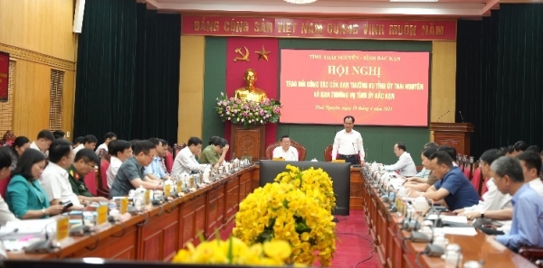 Ban Thường vụ Tỉnh ủy Thái Nguyên và Bắc Kạn: Phối hợp chặt chẽ trong thực hiện hợp nhất, sáp nhập