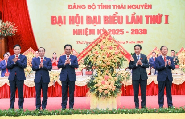 Khai mạc trọng thể Đại hội đại biểu Đảng bộ tỉnh Thái Nguyên lần thứ I, nhiệm kỳ 2025 - 2030
