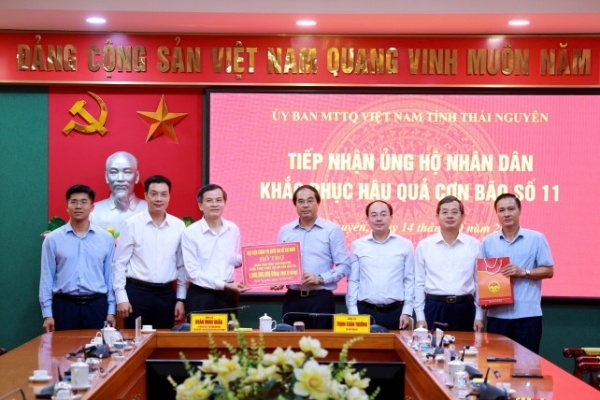 Học viện Chính trị quốc gia Hồ Chí Minh hỗ trợ Thái Nguyên 1 tỷ đồng khắc phục hậu quả thiên tai