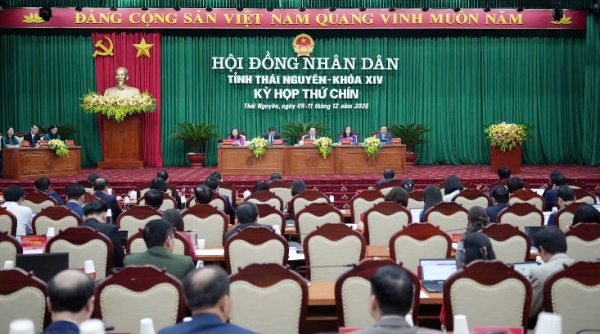 Khai mạc Kỳ họp thứ Chín, Hội đồng nhân dân tỉnh Thái Nguyên khóa XIV