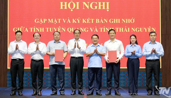 Thái Nguyên - Tuyên Quang đẩy mạnh hợp tác phát triển liên vùng hiệu quả, thực chất