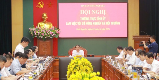 Thường trực Tỉnh ủy làm việc với Sở Nông nghiệp và Môi trường