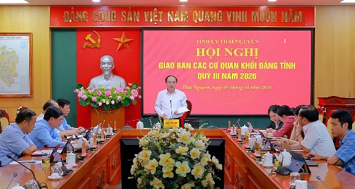 Hội nghị Giao ban các cơ quan khối Đảng tỉnh quý III năm 2026