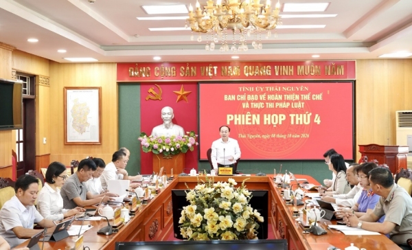 Hoàn thiện thể chế và thực thi pháp luật là nhiệm vụ trọng tâm, gắn với trách nhiệm người đứng đầu