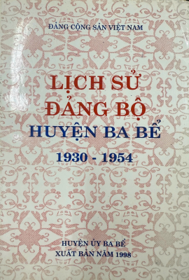 Lịch sử Đảng  bộ huyện Ba Bể