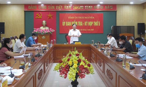 Ủy ban Kiểm tra Tỉnh ủy Thái Nguyên họp kỳ thứ 5