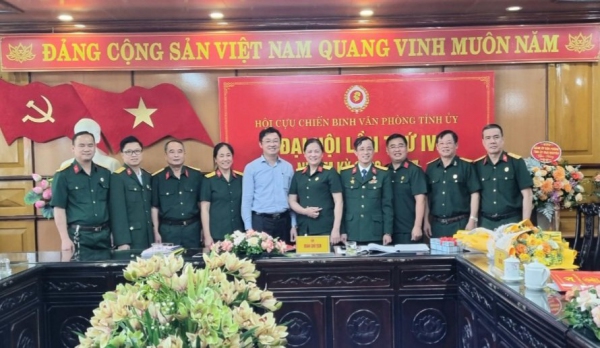 Đại hội Hội Cựu chiến binh Văn phòng Tỉnh ủy nhiệm kỳ 2022 - 2027 thành công tốt đẹp