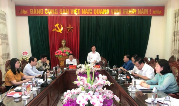 Ban Tuyên giáo Tỉnh ủy làm việc với Thành ủy Phổ Yên về công tác tuyên giáo