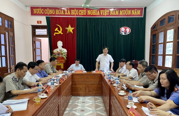 Thông qua kết quả kiểm tra việc thực hiện cải cách tư pháp tại các Chi cục Thi hành án dân sự TP Sông Công và TP Phổ Yên