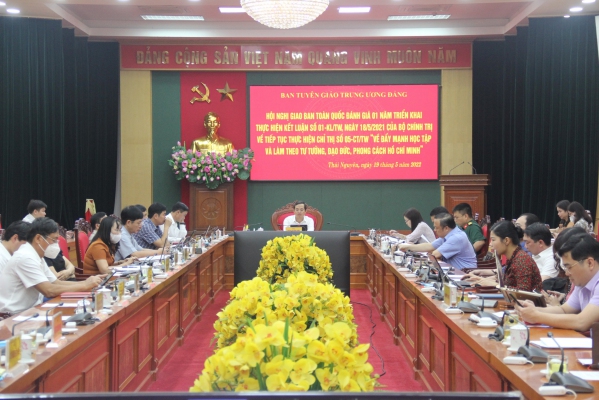 Hội nghị giao ban trực tuyến toàn quốc đánh giá 01 năm triển khai Kết luận số 01-KL/TW của Bộ Chính trị