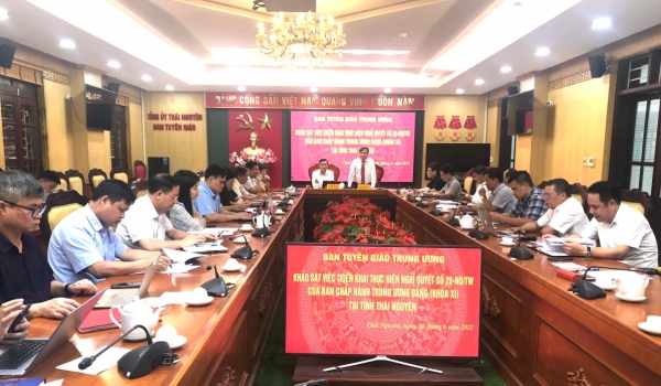Khảo sát việc thực hiện Nghị quyết số 20-NQ/TW về phát triển khoa học và công nghệ