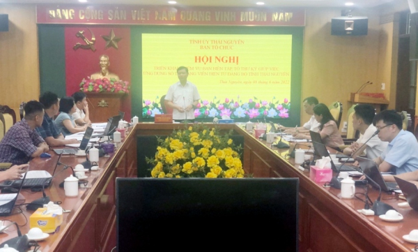 Triển khai nhiệm vụ Ban Biên tập, Tổ Thư ký giúp việc Sổ tay Đảng viên điện tử Đảng bộ tỉnh Thái Nguyên