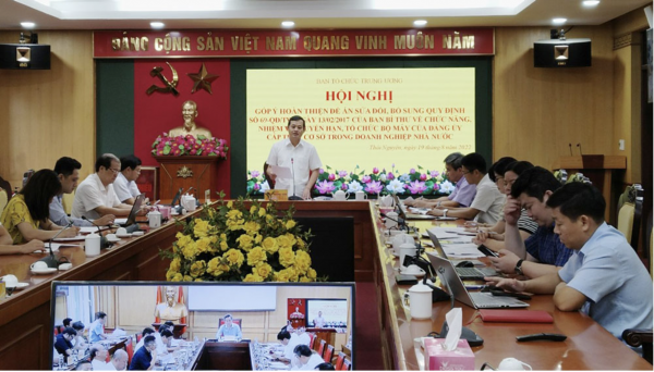 Hội nghị trực tuyến Góp ý vào dự thảo Quy định số 69 của Ban Bí thư