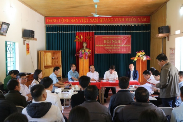 Hội nghị nắm tình hình Nhân dân và hoạt động của điểm nhóm Tin lành trên địa bàn Võ Nhai