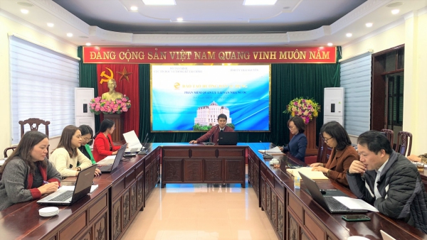 Văn phòng Tỉnh ủy tổ chức tập huấn, hướng dẫn sử dụng phần mềm quản lý tài sản nhà nước năm 2022