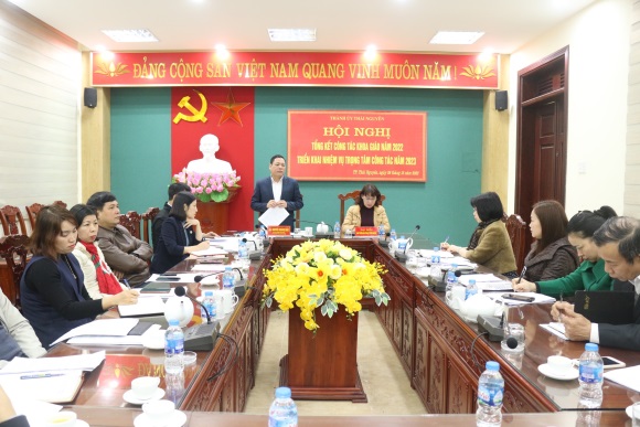 Thành ủy Thái Nguyên tổ chức tổng kết công tác khoa giáo năm 2022