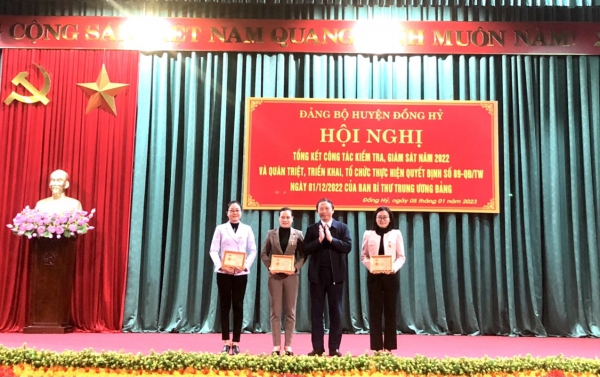 Huyện Đồng Hỷ: Tổng kết công tác kiểm tra, giám sát năm 2022 và quán triệt, triển khai, tổ chức thực hiện Quyết định số 89-QĐ/TW