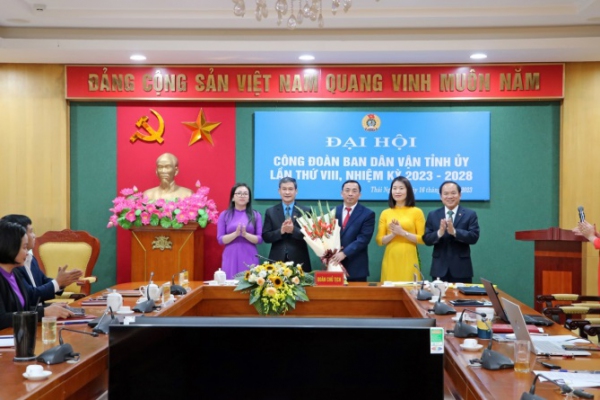Công đoàn Ban Dân vận Tỉnh ủy Thái Nguyên tổ chức thành công Đại hội lần thứ VIII, nhiệm kỳ 2023 - 2028