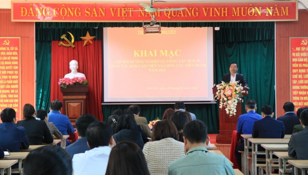 Phổ Yên: Tổ chức tập huấn, bồi dưỡng nghiệp vụ công tác Ban Chỉ đạo 35, báo cáo viên và cộng tác viên dư luận xã hội