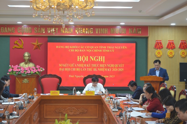 Chi bộ Ban Nội chính Tỉnh ủy sơ kết giữa nhiệm kỳ 2020 - 2025
