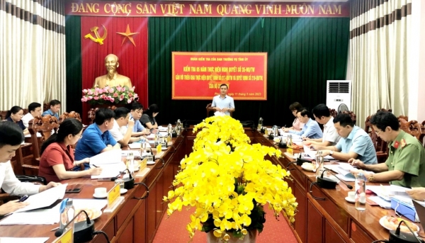 Kiểm tra việc triển khai thực hiện Nghị quyết số 35-NQ/TW
