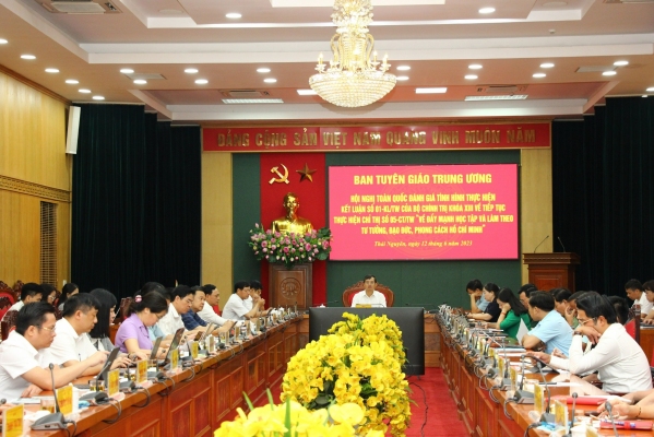 Hội nghị toàn quốc đánh giá tình hình thực hiện Kết luận số 01-KL/TW của Bộ Chính trị khóa XIII