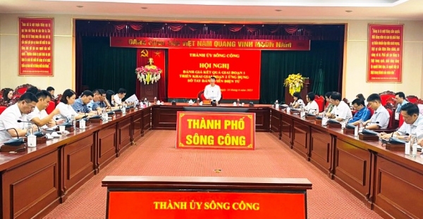 Thành phố Sông Công: Triển khai ứng dụng Sổ tay Đảng viên điện tử giai đoạn 2