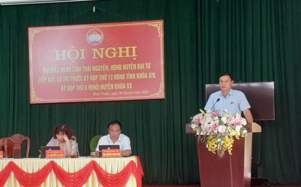 Đại biểu HĐND tỉnh tiếp xúc cử tri trước Kỳ họp thứ 13, khóa XIV