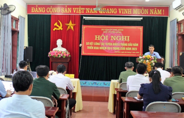   Phú Bình: Triển khai nhiệm vụ công tác tuyên giáo 6 tháng cuối năm 2023