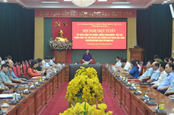 Tập huấn công tác phòng, chống tham nhũng, tiêu cực trong công tác thu hồi đất, bồi thường giải phóng mặt bằng, chuyển đổi mục đích sử dụng đất