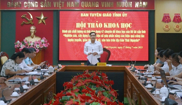 Hội thảo khoa học đánh giá chất lượng và tính ứng dụng của 47 chuyên đề khoa học về lịch sử, văn hóa do Đề tài thực hiện