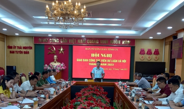 Hội nghị giao ban cộng tác viên dư luận xã hội tháng 7