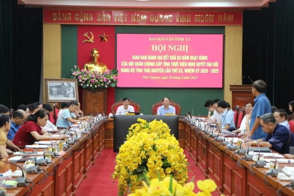 Giao ban đánh giá tình hình hoạt động của hội quần chúng cấp tỉnh