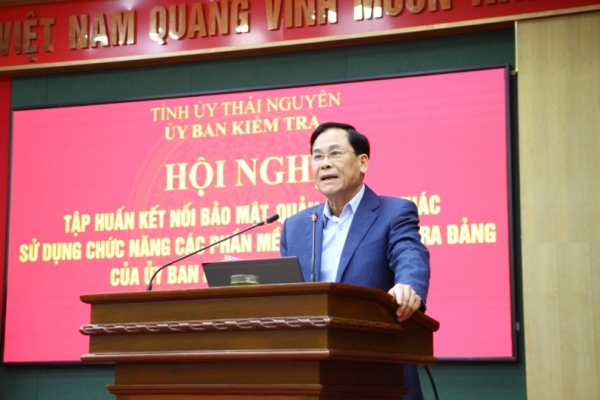 UBKT Tỉnh ủy Thái Nguyên tổ chức tập huấn các phần mềm quản lý chuyên ngành Kiểm tra Đảng