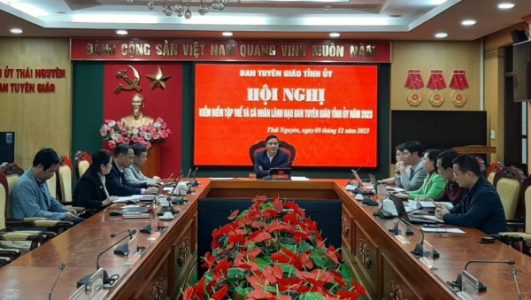 Hội nghị kiểm điểm tập thể và cá nhân lãnh đạo Ban Tuyên giáo Tỉnh ủy năm 2023