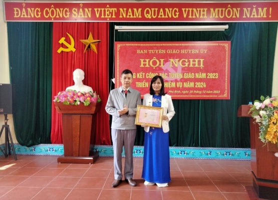 Phú Bình: Tổng kết công tác tuyên giáo năm 2023, triển khai nhiệm vụ năm 2024
