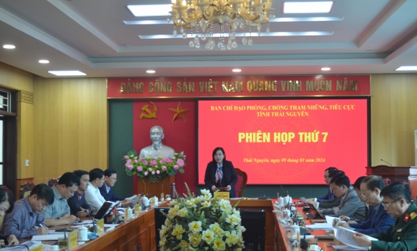 Ban Chỉ đạo Phòng, chống tham nhũng, tiêu cực tỉnh họp Phiên thứ 7