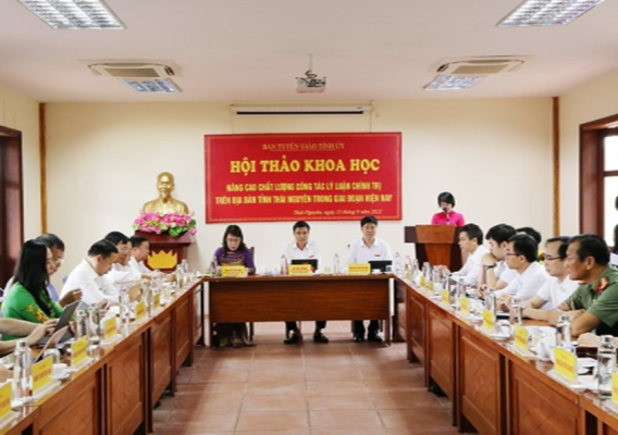 Thái Nguyên: Tiếp tục nâng cao chất lượng, hiệu quả công tác lý luận chính trị góp phần đưa nghị quyết của Đảng vào cuộc sống