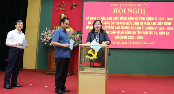 Tỉnh ủy Thái Nguyên: Bổ sung Ủy viên Ban Chấp hành Đảng bộ tỉnh, nhiệm kỳ 2020 - 2025