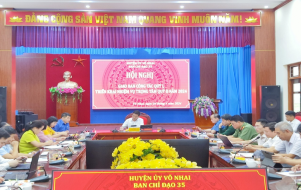 Ban Chỉ đạo 35 huyện Võ Nhai giao ban công tác tác quý I