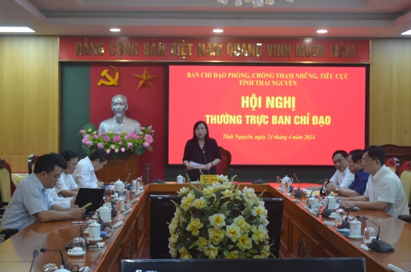 Thường trực Ban Chỉ đạo Phòng, chống tham nhũng, tiêu cực tỉnh họp phiên thường kỳ tháng 4/2024