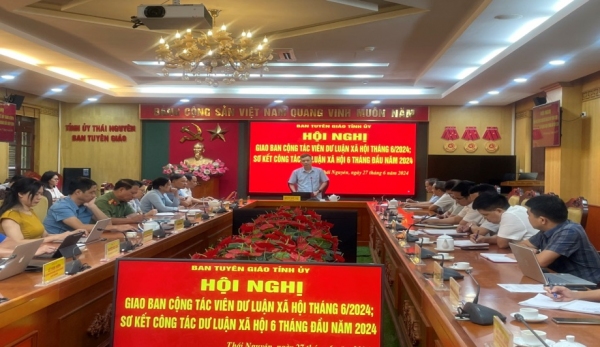 Hội nghị giao ban cộng tác viên dư luận xã hội tháng 6