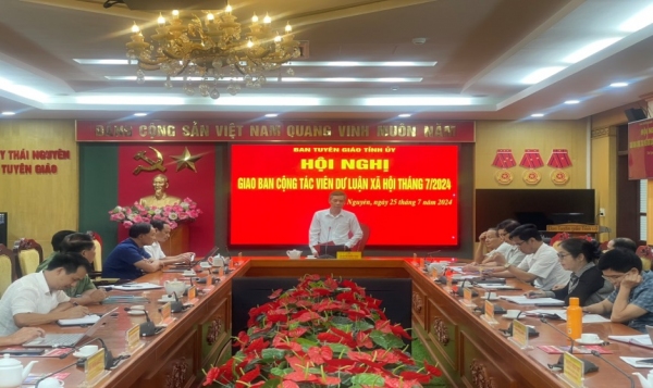 Hội nghị giao ban cộng tác viên dư luận xã hội tháng 7/2024