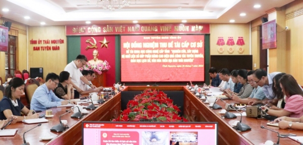 Nghiệm thu đề tài khoa học về xây dựng bộ ngữ liệu số phục vụ tuyên truyền giáo dục lịch sử, văn hóa