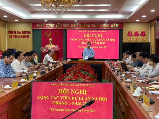 Hội nghị giao ban cộng tác viên dư luận xã hội cấp tỉnh tháng 3/2025