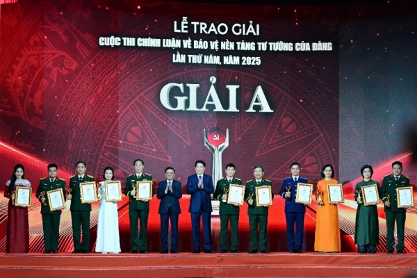 Thái Nguyên có 04 tác phẩm đoạt giải Cuộc thi chính luận về bảo vệ nền tảng tư tưởng của Đảng lần thứ Năm, năm 2025