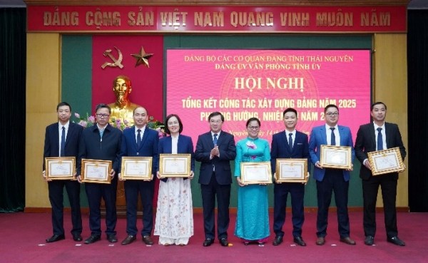 Đảng bộ Văn phòng Tỉnh ủy tổng kết công tác xây dựng Đảng năm 2025, triển khai nhiệm vụ năm 2026